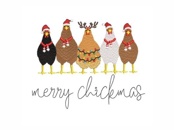 Christmas Chickens: A Craft Fair-Worthy Embroidery Design
