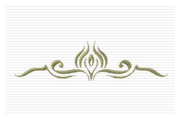Gold Border: Elegant Corner Embroidery for Craft Fairs