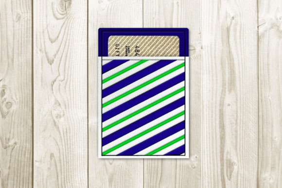 Striped Christmas Gift Card Holder ITH